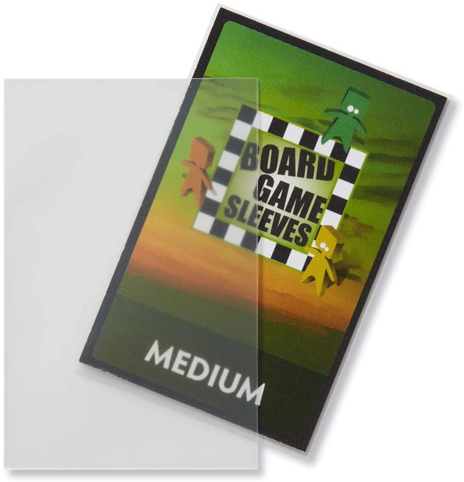 Arcane Tinmen 100ct Board Game Sleeves Display Case (10 Packs) - Medium