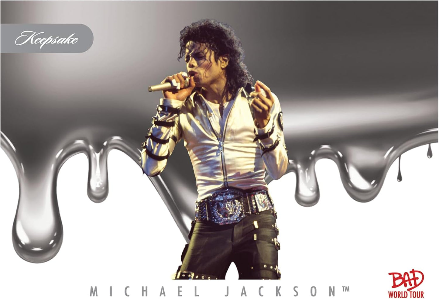 Michael Jackson Bad World Tour Keepsake Premiere Hobby Box: 16 Packs, Chase Rare 1/1 Cut Signature and Authentic Tour-Worn Glove Relics, 300+ Card Set