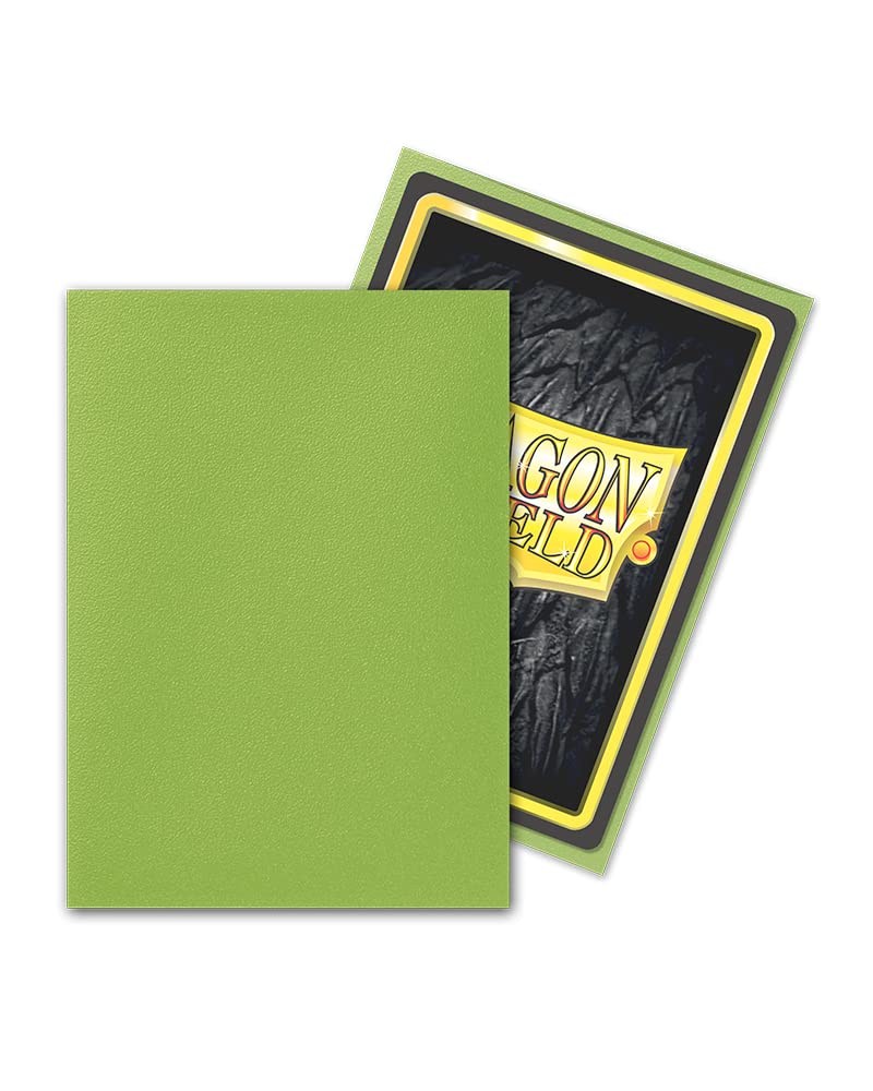 Dragon Shield Sleeves - Matte Lime 100 CT - MGT Card sleeves - Compatible with Magic the Gathering card sleeves Pokemon and other card games