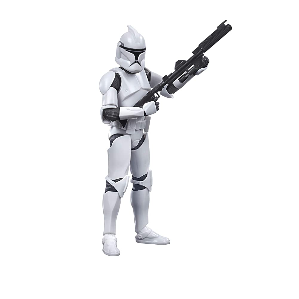 Star Wars The Black Series Phase I Clone Trooper Toy 6-Inch Scale The Clone  Wars Collectible Action Figure, Kids Ages 4 and Up,E9367