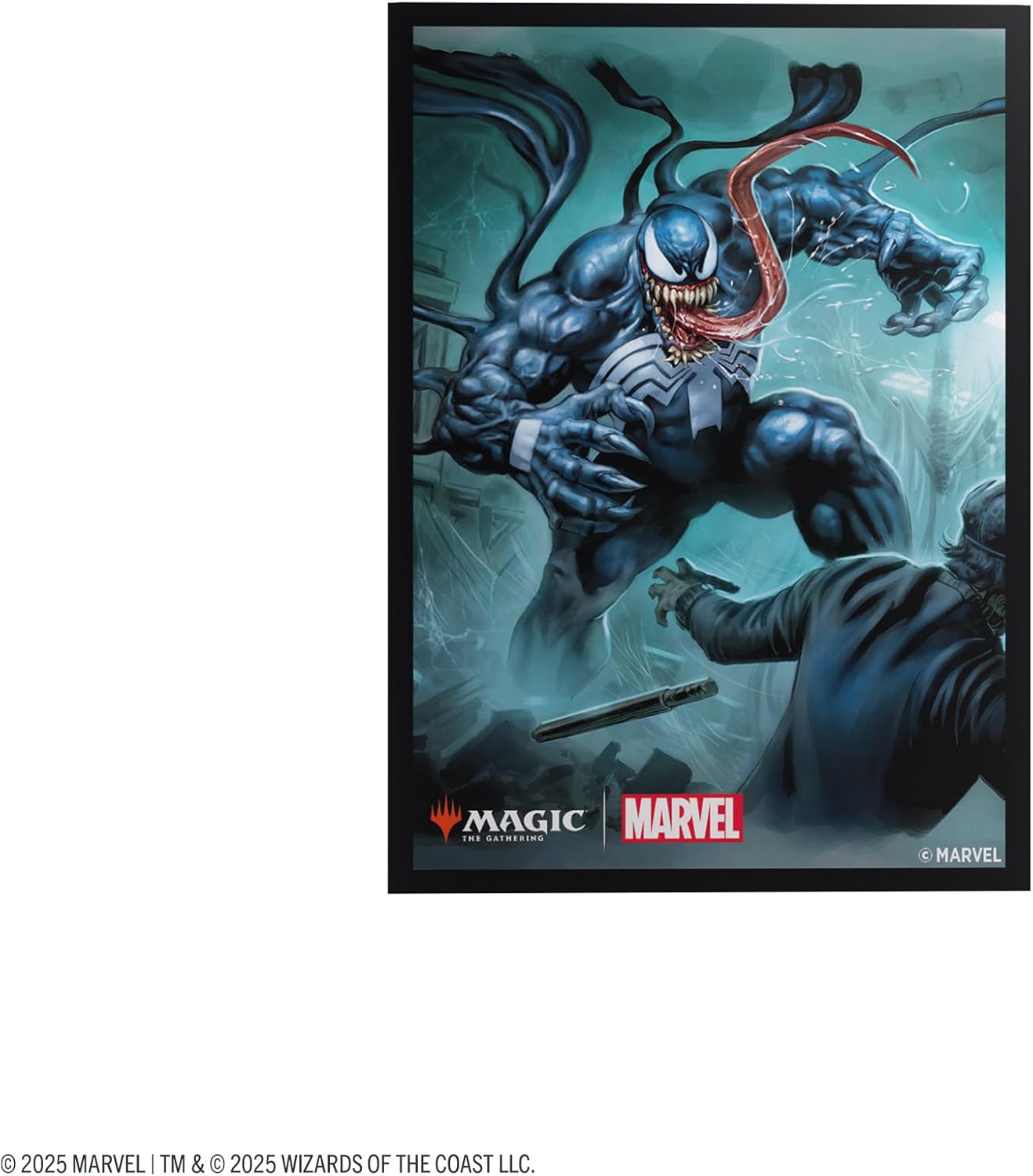 Gamegenic Magic: The Gathering Marvel's Spider-Man Premium Art Sleeves - Venom - 105 Matte Textured Card Sleeves with Full-Color Artwork, Tournament-Ready & Plastic-Free Packaging