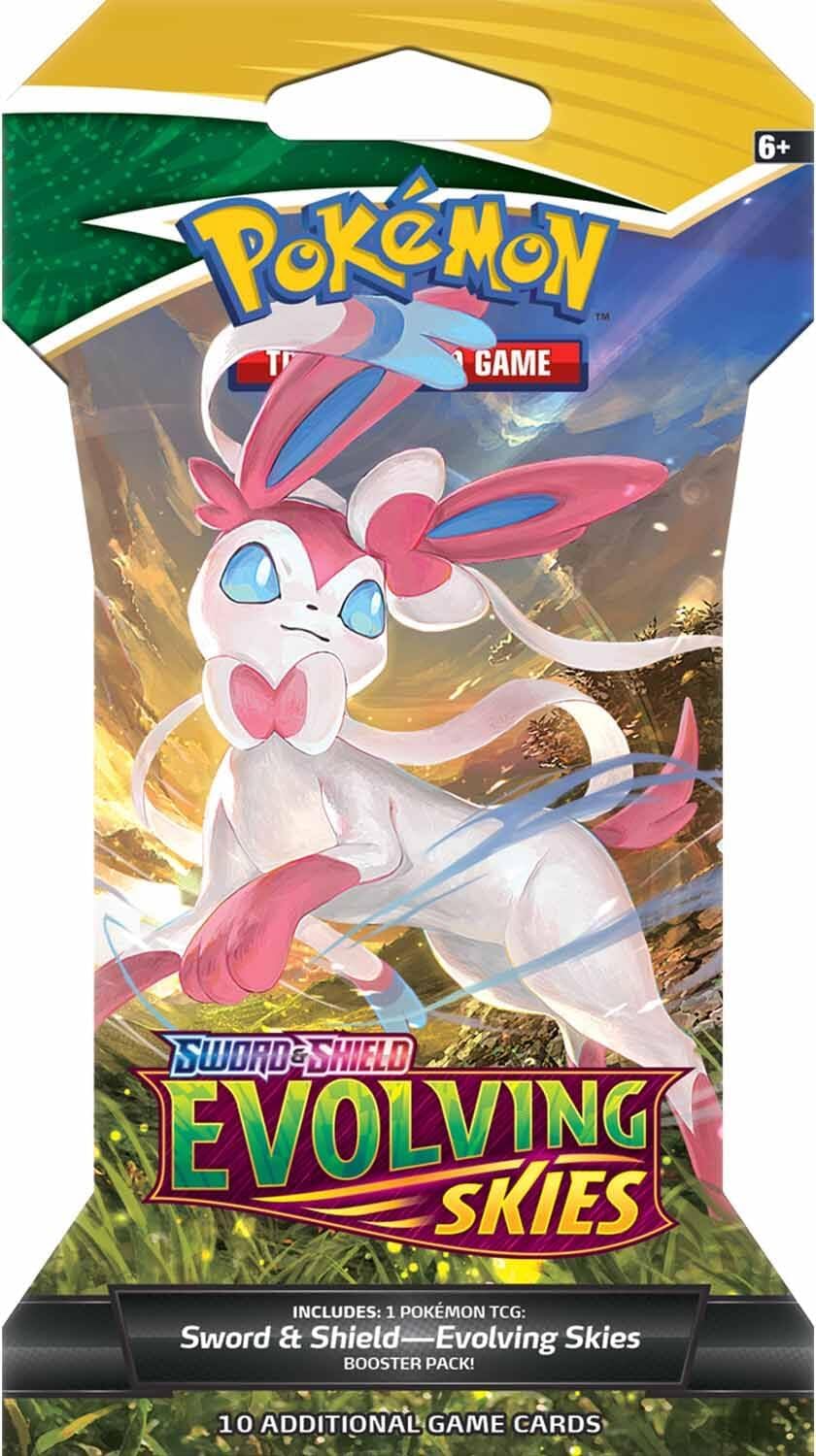 Pokemon TCG: Sword & Shield - Evolving Skies Sleeved Booster Pack - 10 Cards