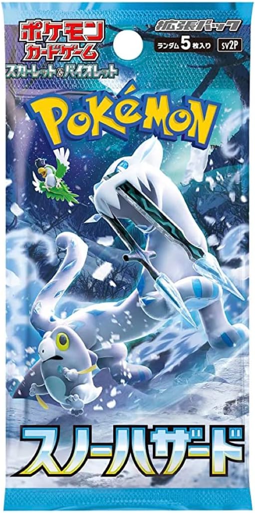Pokemon Card Game Scarlet & Violet Snow Hazard Japanese Booster Pack - 5 Cards
