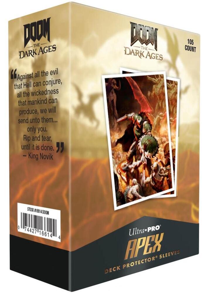 Ultra Pro Card Sleeves Doom The Dark Ages 105ct APEX Deck Protector Sleeves - Onslaught