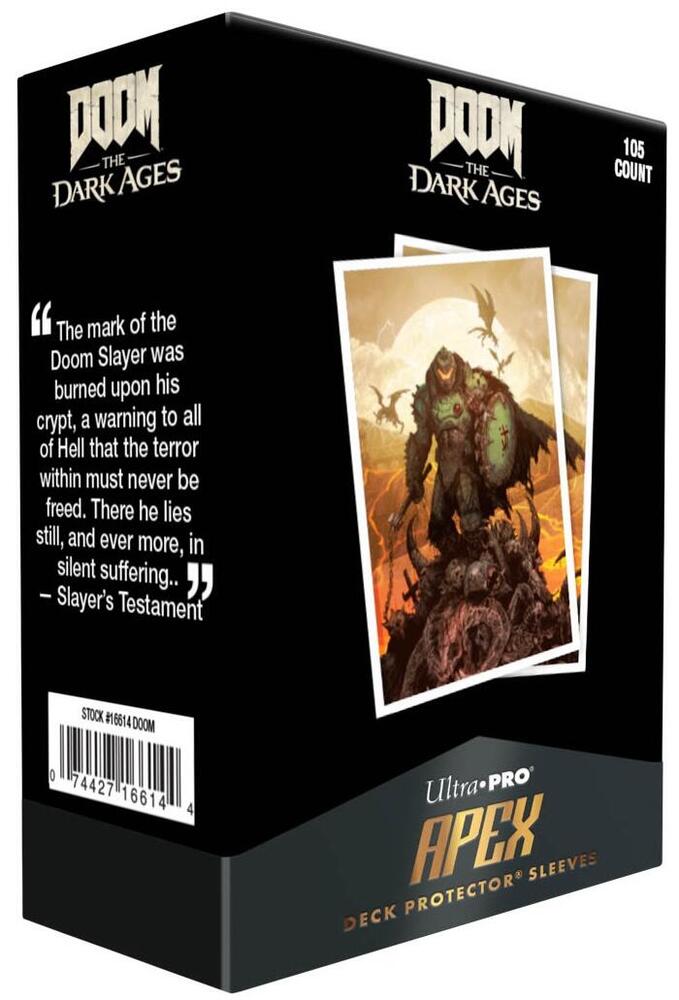 Ultra Pro Card Sleeves Doom The Dark Ages 105ct APEX Deck Protector Sleeves - Wraith