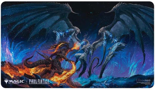 Ultra Pro Final Fantasy x Universes Beyond Ifrit vs Bahamut Holofoil Playmat for Magic: The Gathering