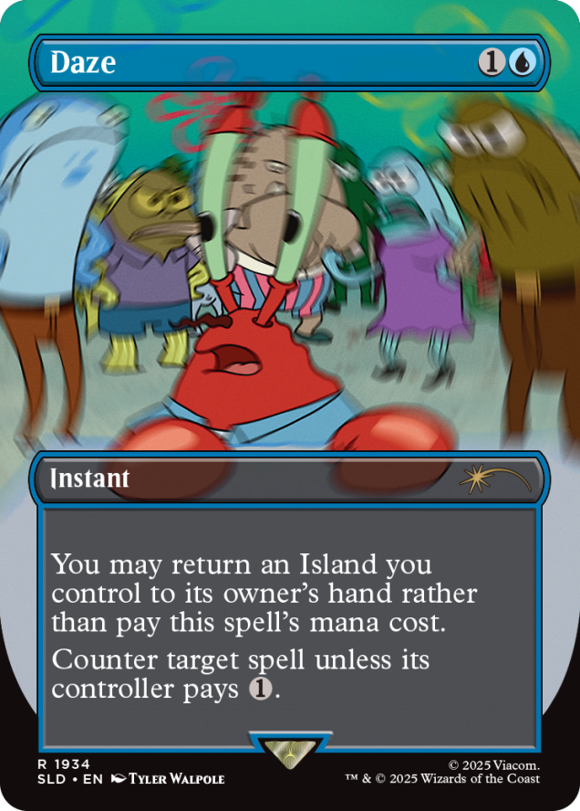 Magic the Gathering Secret Lair x SpongeBob SquarePants: Internet Sensation (Foil)