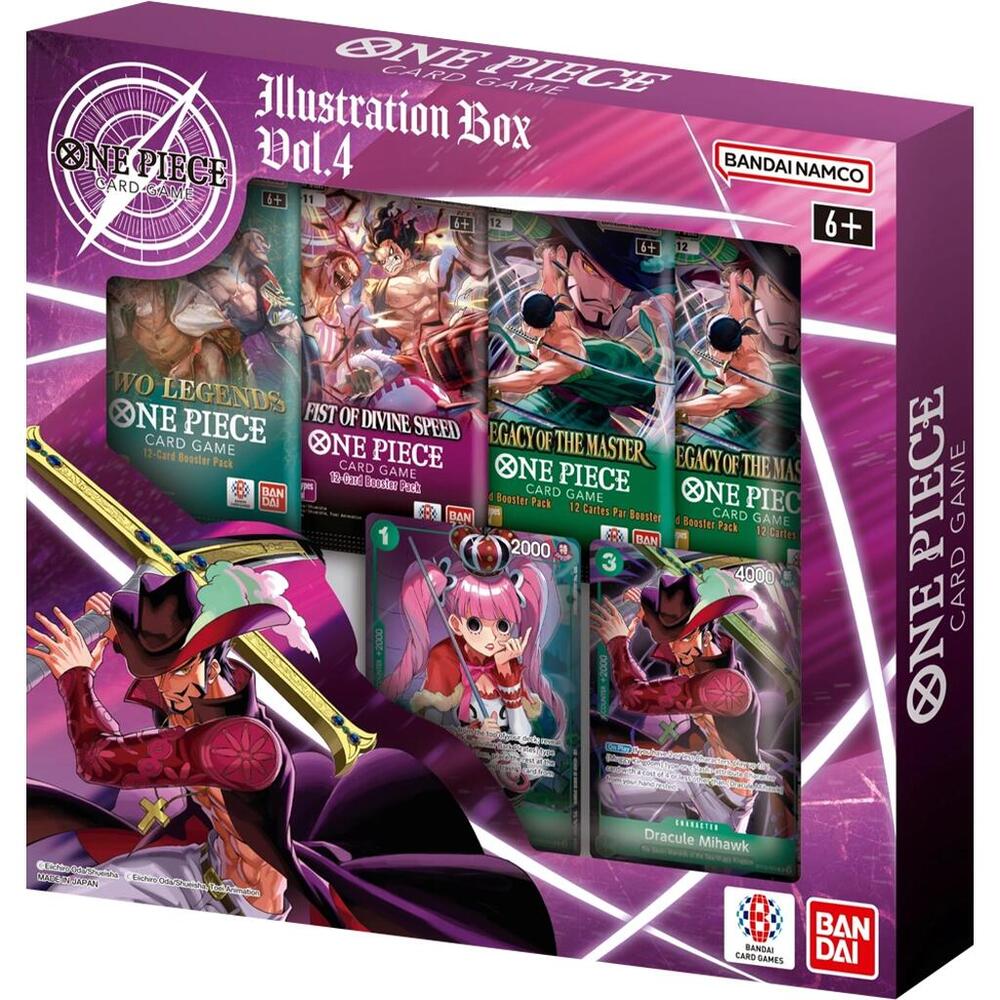 One Piece TCG: Illustration Box Vol. 4 (IB-04) - 4 Packs, Promos