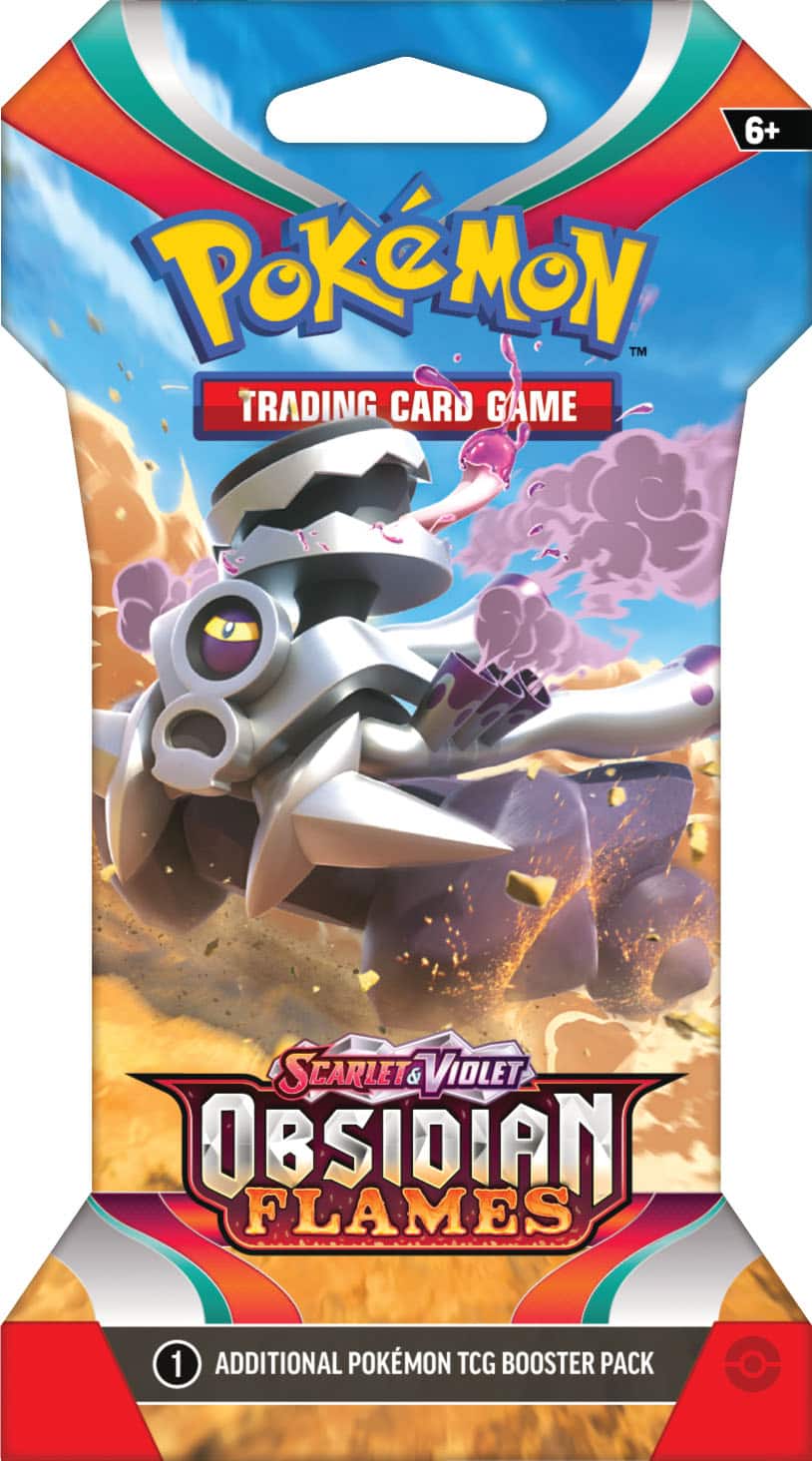 Pokemon Scarlet & Violet 3 Obsidian Flames Sleeved Booster 8 Packs