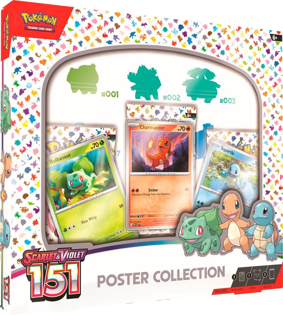 Pokemon TCG Scarlet & Violet 3.5 Pokemon 151 Poster Collection - PREORDER - RELEASE 9/22/2023