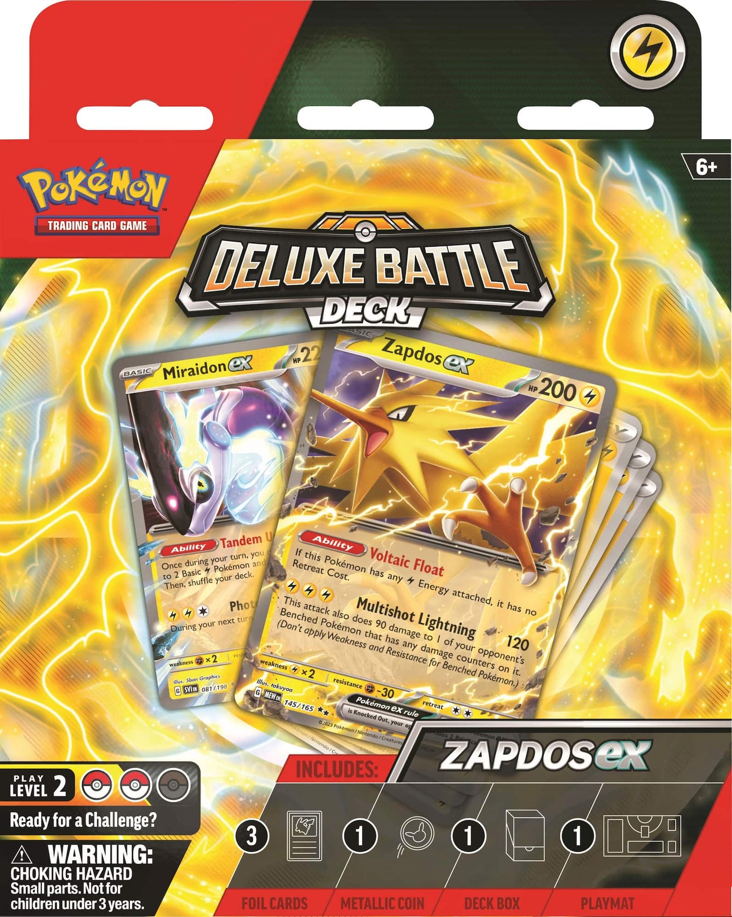 Pokemon TCG: Zapdos ex Deluxe Battle Deck (Ready-to-Play 60-Card Deck & Accessories)