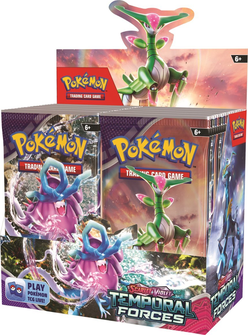 POKEMON TCG: SCARLET AND VIOLET: TEMPORAL FORCES: BOOSTER BOX CASE (6 BOXES) Preorder: Release Date: 03/22/2024