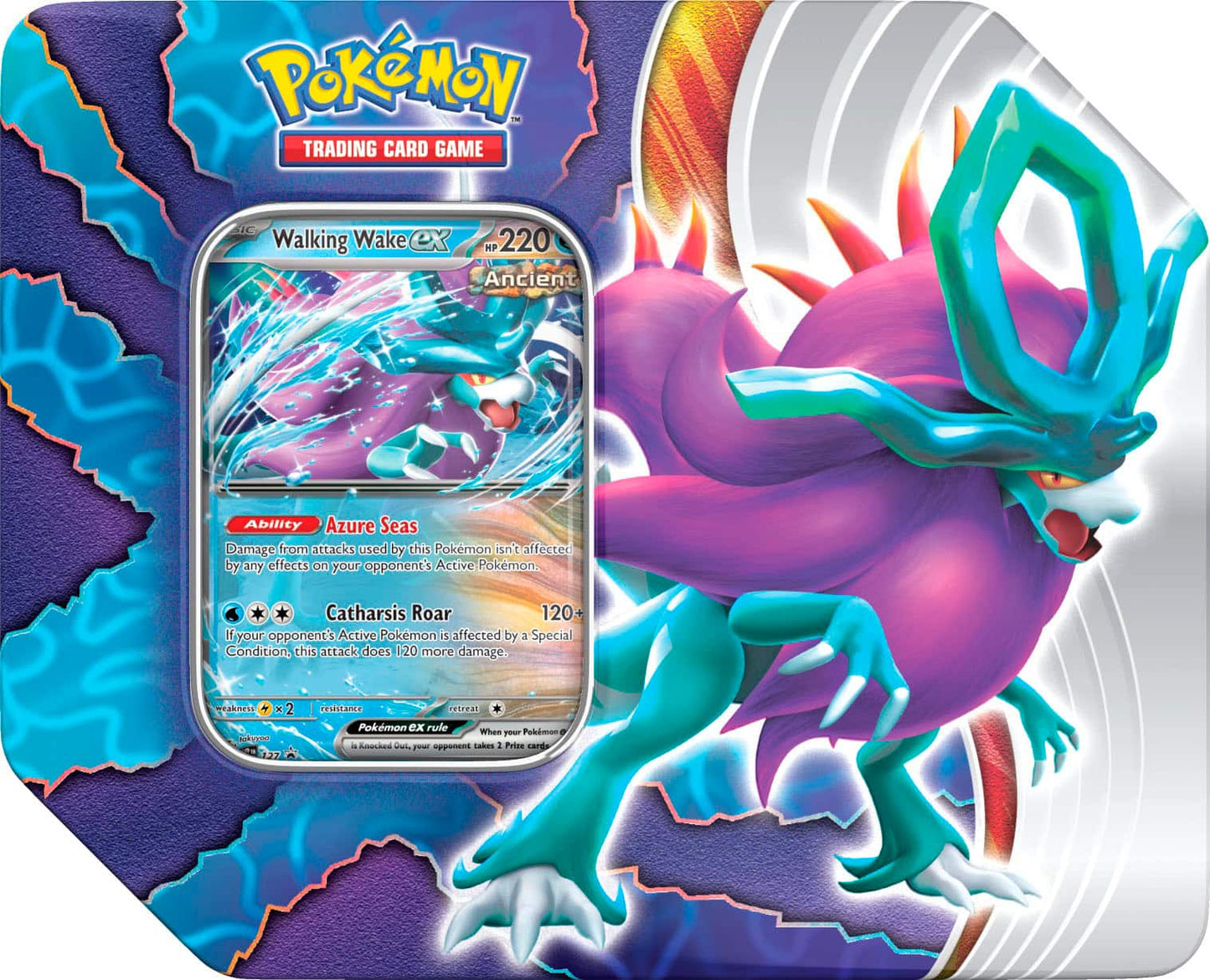 POKEMON TCG: PARADOX CLASH TIN: WALKING WAKE EX