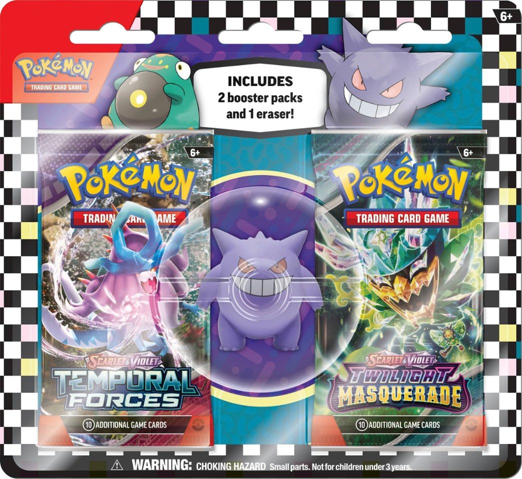 POKEMON TCG: BACK TO SCHOOL 2024: ERASER BLISTER - GENGAR PREORDER - RELEASE DATE: 07/05/2024