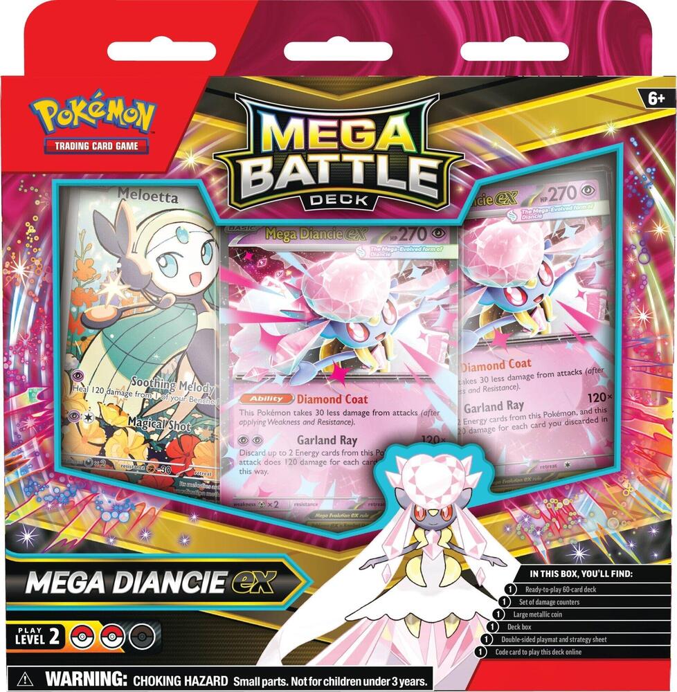 Pokemon TCG: Mega Battle Deck - Mega Diancie ex - Presale Ships 11/14/2025