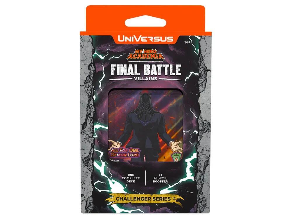 UniVersus My Hero Academia Final Battle Villains Challenger Series Deck | All For One & Tomura Shigaraki | 60-Card Ready-to-Play Deck + Collector Booster Pack | UVS Games