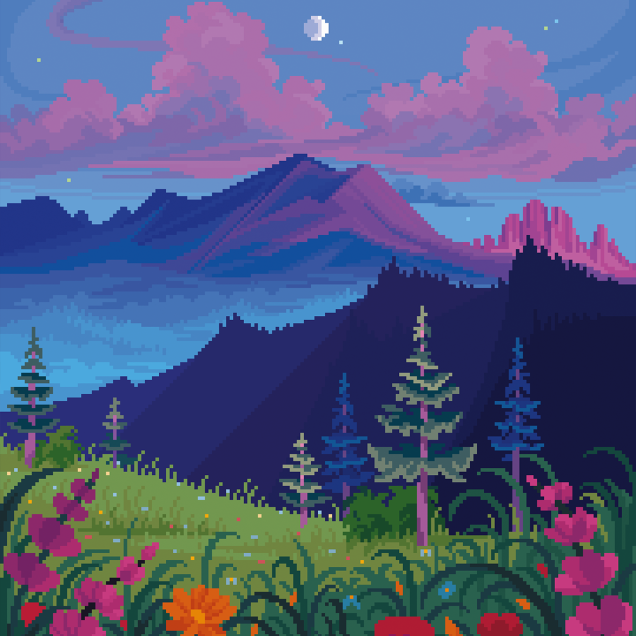 Magic the Gathering Secret Lair PixelLands_v02.jpg - Foil Edition