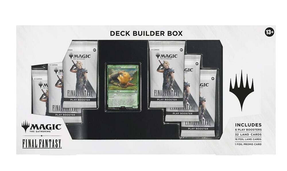Magic the Gathering Final Fantasy Deck Builder Box - 6 Final Fantasy Play Packs & Promo Card