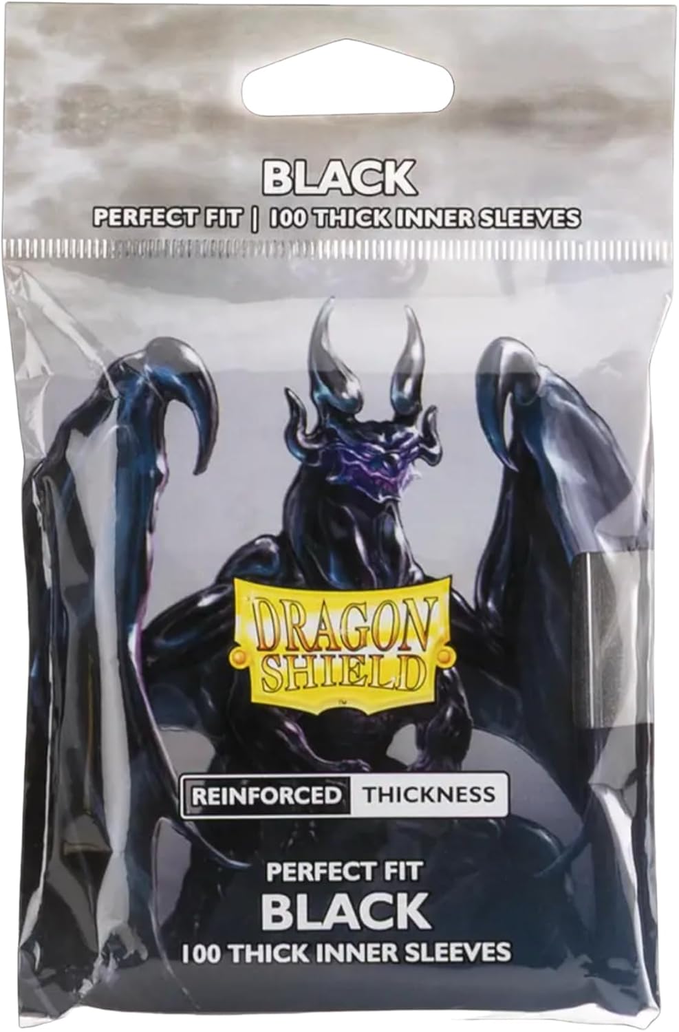 10 Packs Dragon Shield Thick Inner Sleeve Standard Size 100 ct Card Sleeves - Black