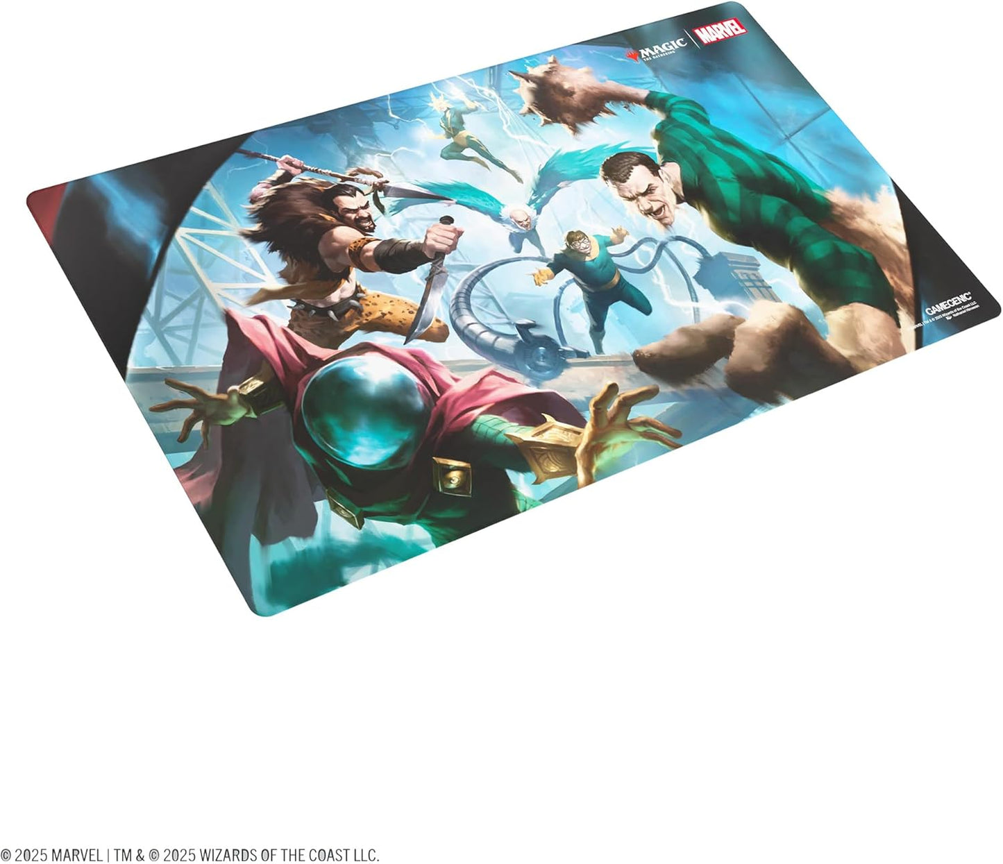 Gamegenic Magic: The Gathering Marvel's Spider-Man Sinister Six Prime PLAYMAT - Premium 61x35cm Game Mat with Cushioning, Anti-Slip Back & Flat Stitching, Official MTG Accessory