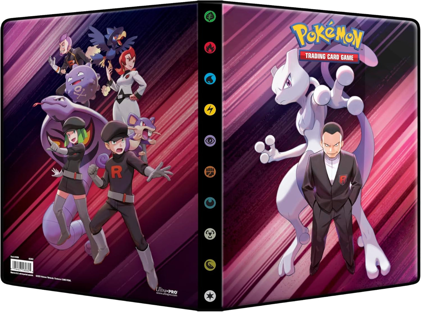 Ultra PRO - Scarlet & Violet: Destined Rivals 9-Pocket Portfolio for Pokémon | Trading Card and Pokémon Card Binder Album that Protects Up to 126 Single-Loaded Cards | 252 double-loaded cards
