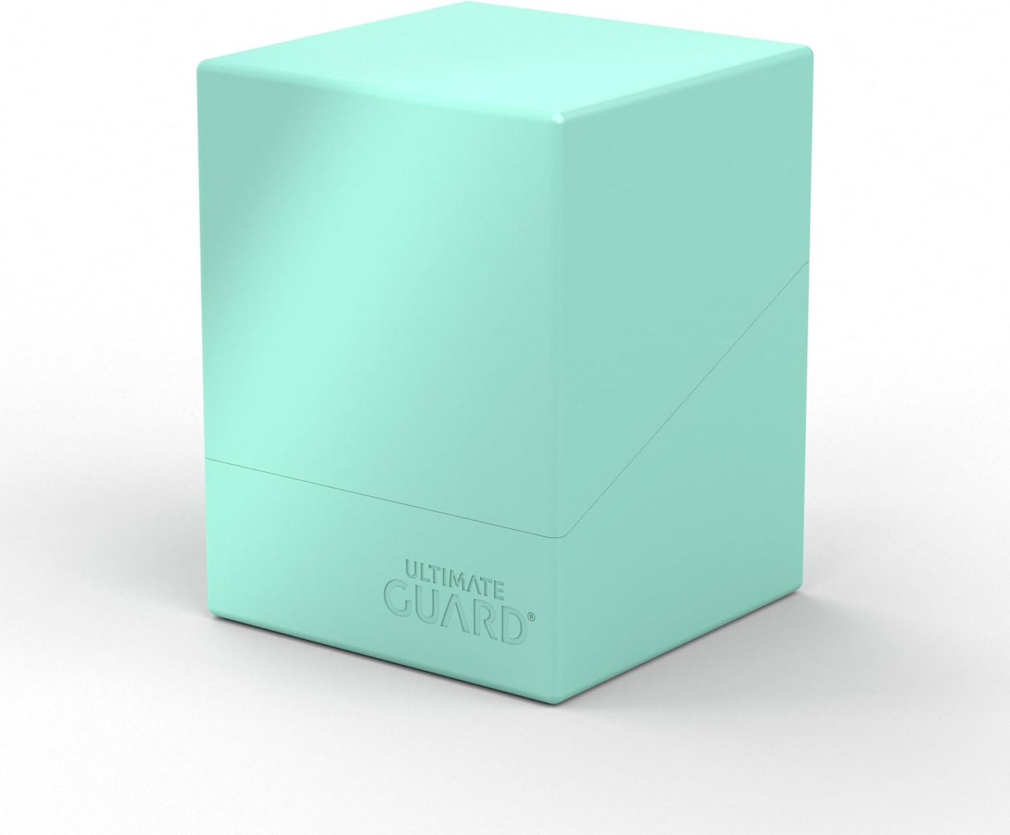 Ultimate Guard Boulder Solid 100+, Deck Case for 100 Double-Sleeved TCG Cards, Mint Green, Secure & Durable Storage for Trading Card Games, No Transparency