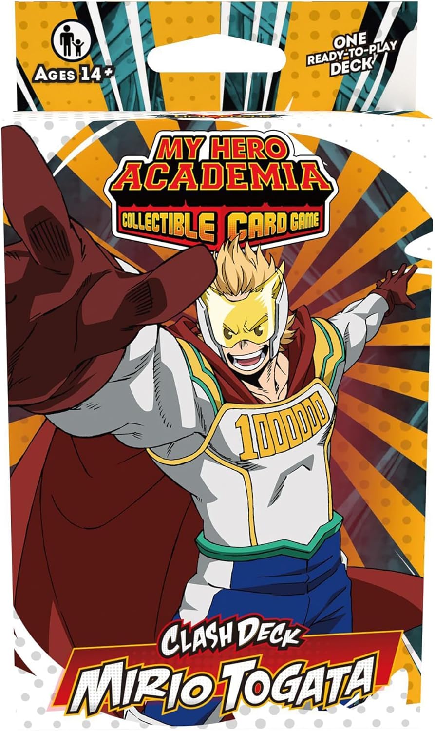 My Hero Academia Collectible Card Game Series 5: Clash Deck Mirio Togata - Ready to Play Out of The Box, 51 Card Deck & Playmat, MHA