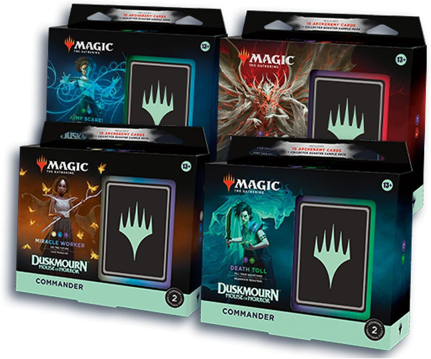 Magic: The Gathering Duskmourn: House of Horror Commander Deck Bundle - Includes All 4 Decks