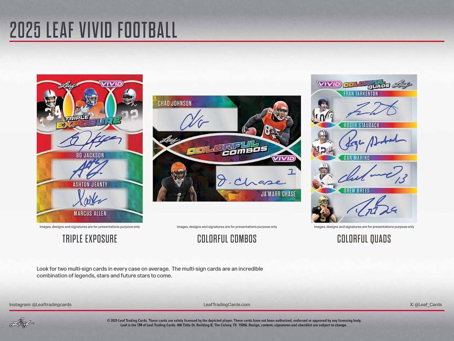 Leaf 2025 Vivid Football Jumbo Hobby Box