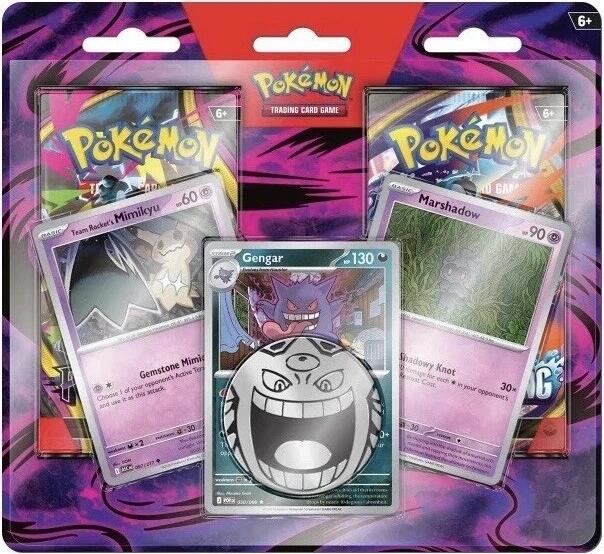 Pokemon TCG Enhanced 2-Pack Blister Pack (Gengar, Marshadow, Team Rocket's Mimikyu)
