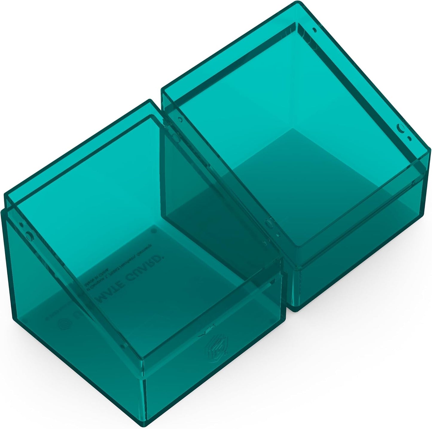 Ultimate Guard Boulder 100+ Clear, Deck Case for 100 Double-Sleeved TCG Cards, Malachite, Secure & Durable Storage for Trading Card Games, Transparent
