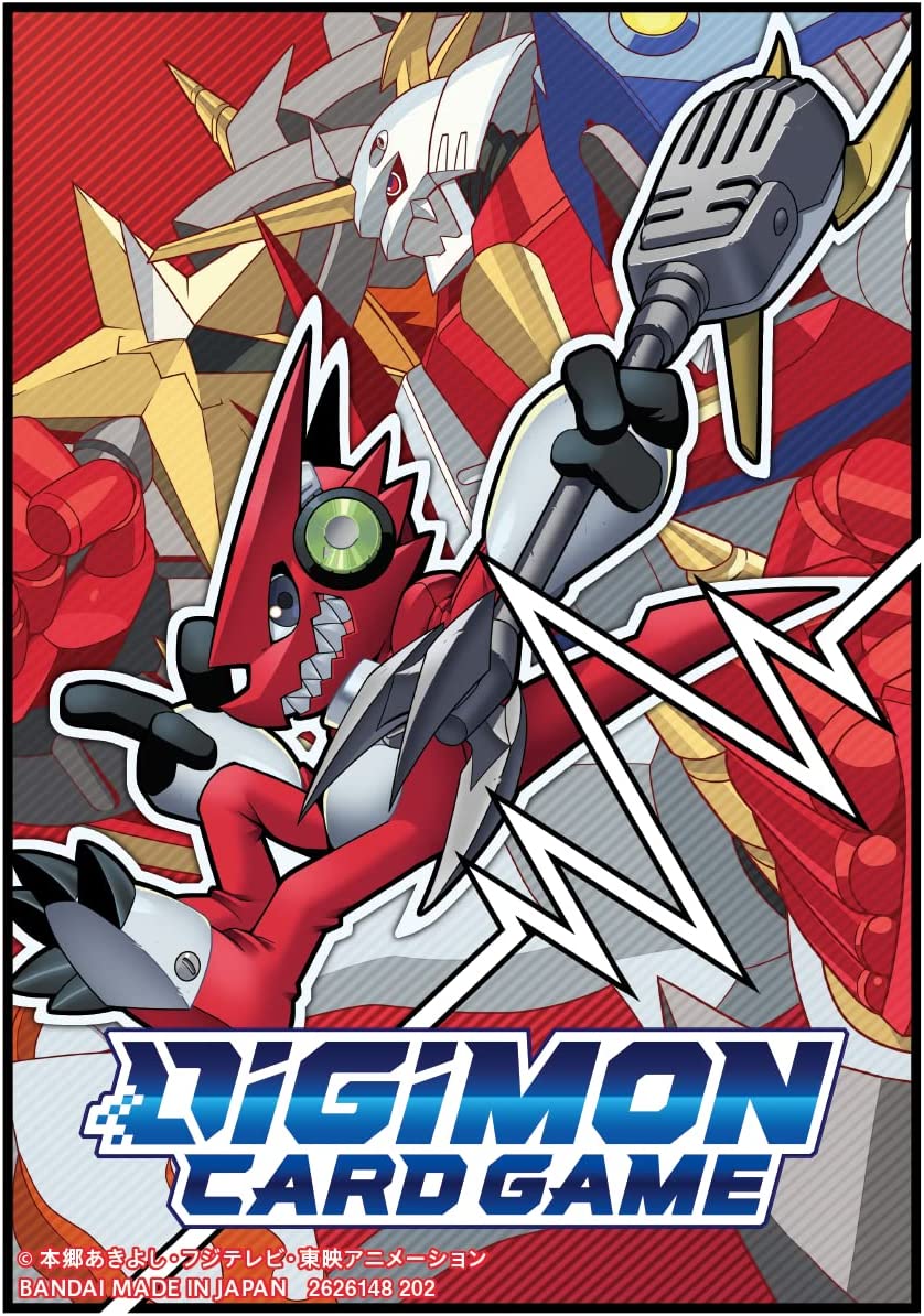 Digimon TCG: Glossy 60ct Card Sleeves - Shoutmon