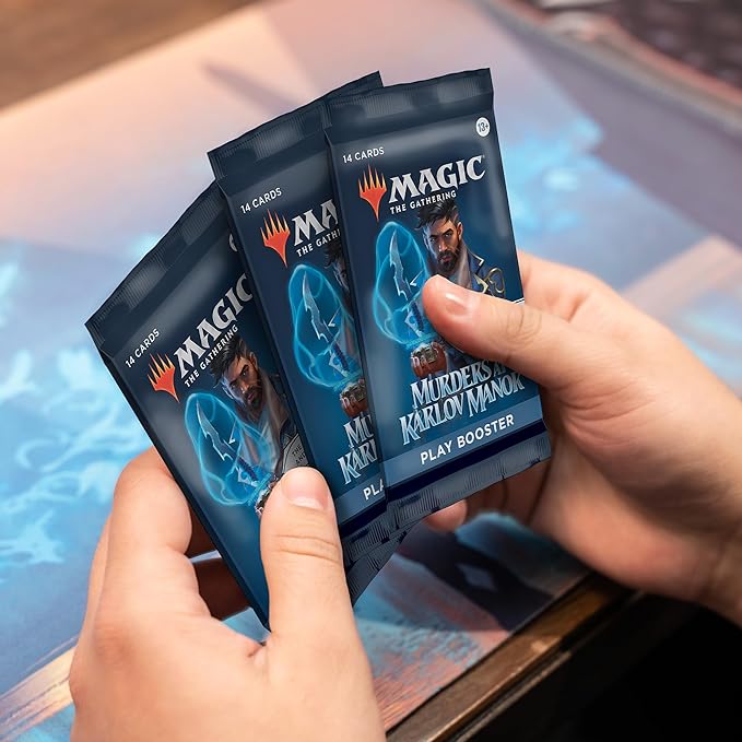 Magic: The Gathering Murders at Karlov Manor Bundle - 9 Play Boosters, 30 Land Cards + Exclusive Accessories