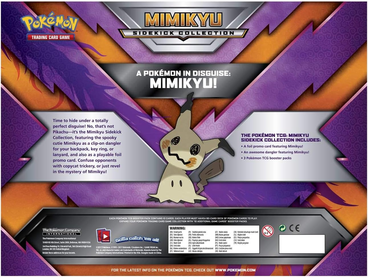 Pokemon TCG: Mimikyu Sidekick Collection Box