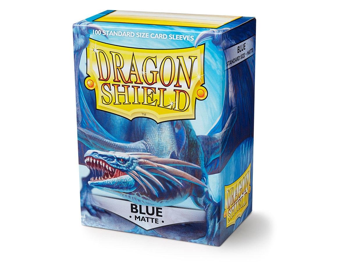 Dragon Shield Matte Blue Standard Size 100 ct Card Sleeves Individual Pack