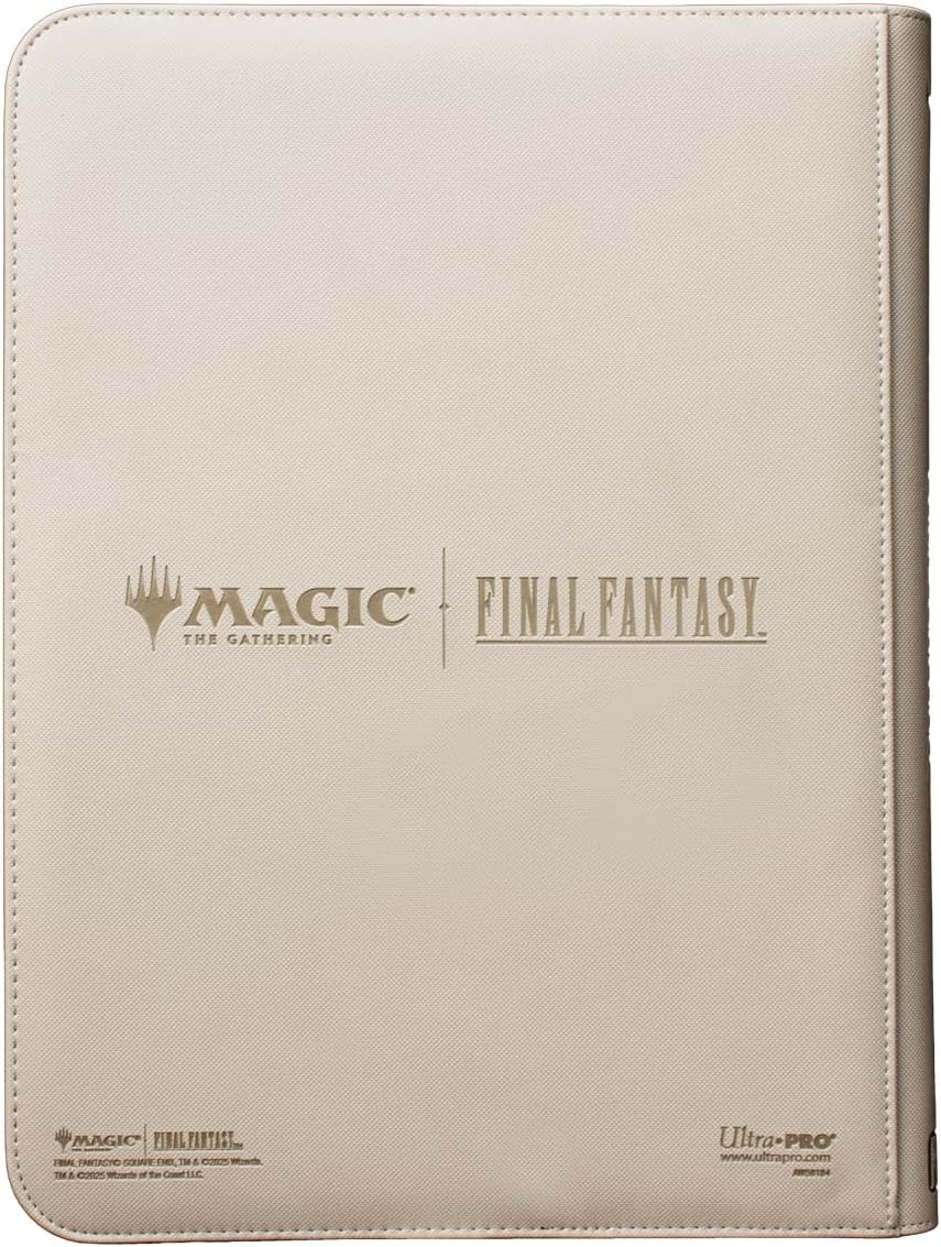 Ultra PRO - Final Fantasy x Universes Beyond Cloud, Ex-SOLDIER 9-Pocket Premium Zippered PRO-Binder for Magic: The Gathering | TCG Card Collector Album, MTG Binder, Final Fantasy Card Binder