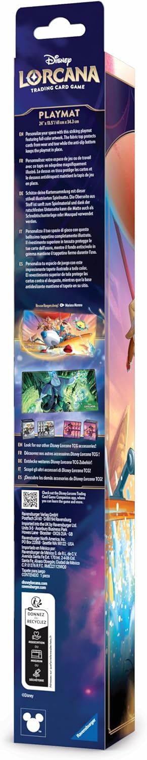 Ravensburger Disney Lorcana TCG Playmat Featuring Rescue Ranger Away | Protects Cards | Versatile Game, Desk, or Mouse Pad | Durable Non-Slip Surface | Suitable for Ages 8+