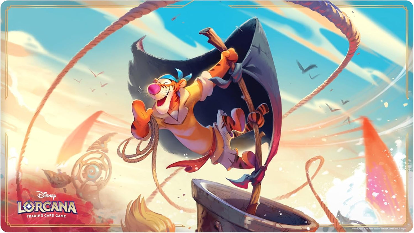 Ravensburger Disney Lorcana TCG: Archazia's Island Playmat featuring Tigger - In The Crow's Nest | Protects Cards | Versatile Game, Desk, or Mouse Pad | Durable Non-Slip Surface | Suitable for Ages 8+