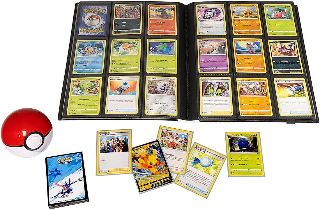 Ultra PRO Greninja 9-Pocket Portfolio for Pokemon Cards, Pokemon Card Binder & Magic The Gathering Organizer, Acid-Free Non-PVC Protection, Stores Up to 180 Cards, Made in USA