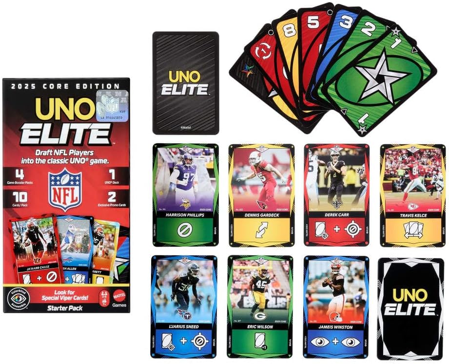 2025 UNO Elite NFL Core Edition