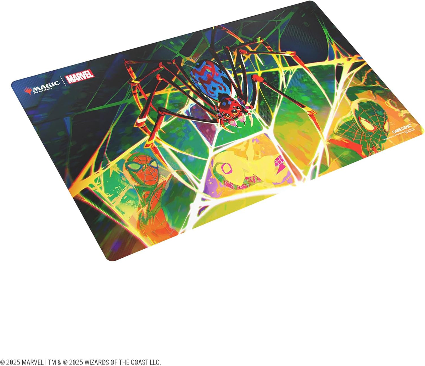 Gamegenic Magic: The Gathering Marvel's Spider-Man Spider Prime PLAYMAT - Premium 61x35cm Game Mat with Cushioning, Anti-Slip Back & Flat Stitching, Official MTG Accessory