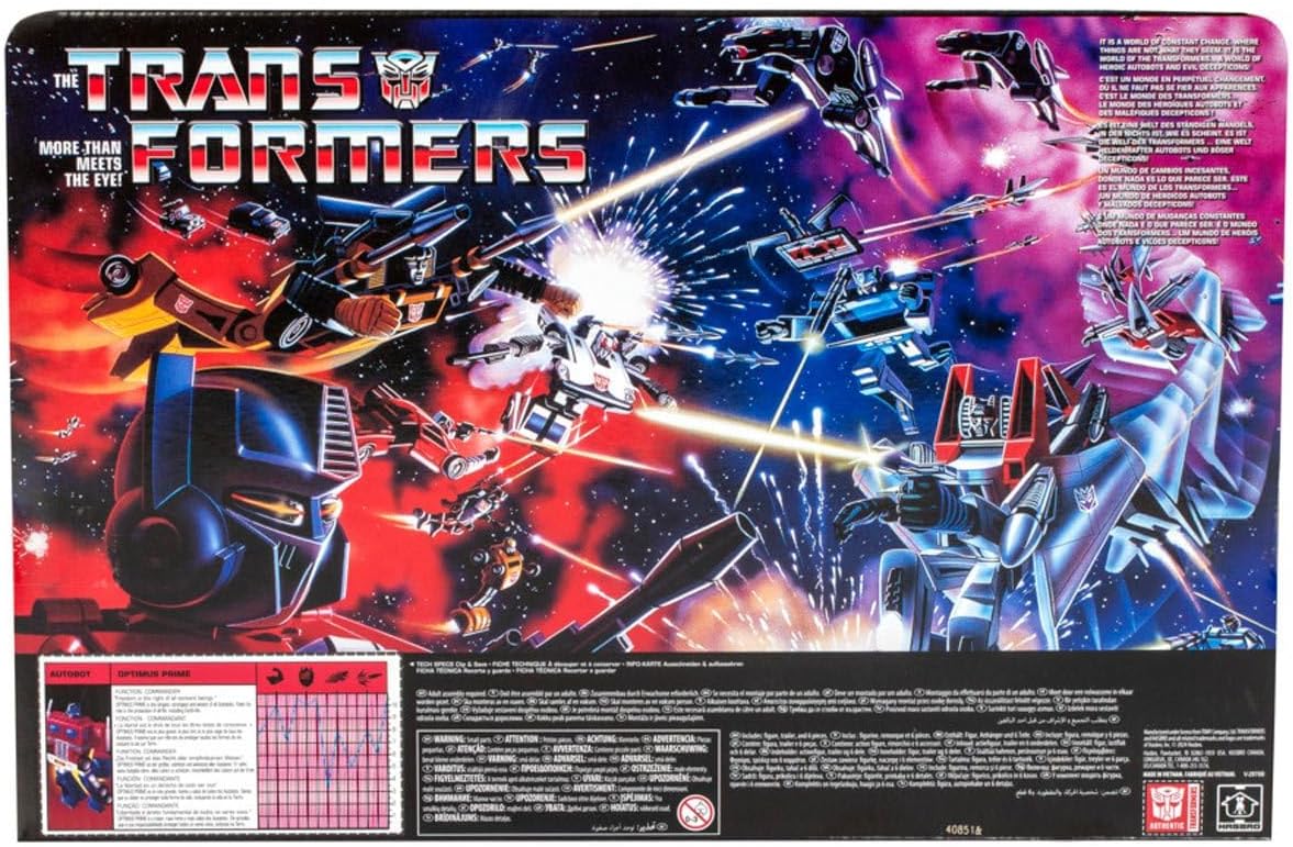 Transformers Toys Retro G1 Optimus Prime Toy 6.2-Inch, Action Figure for Boys and Girls Ages 8 and Up