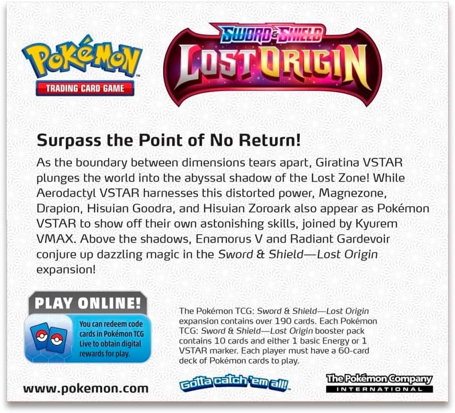 Pokemon TCG - Lost Origin - x4 Sealed Booster Pack Set - 10 Card Per Pack