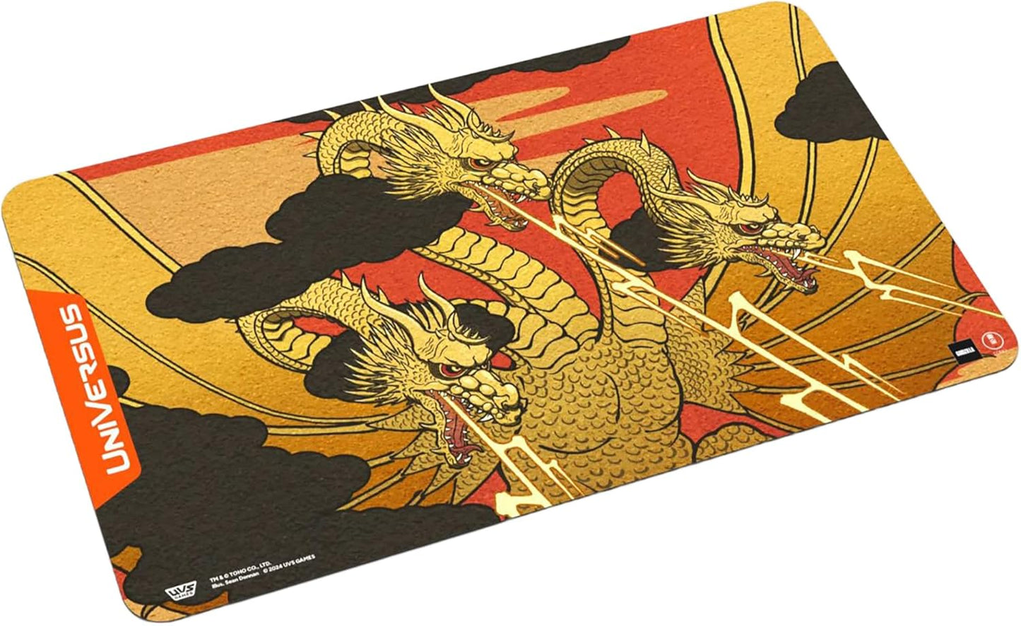 UniVersus Godzilla Challenger Series - King Ghidorah Playmat - 24 x 14 Neoprene Mat, Tabletop Card Game Accessory, UVS Games, Officially Licensed