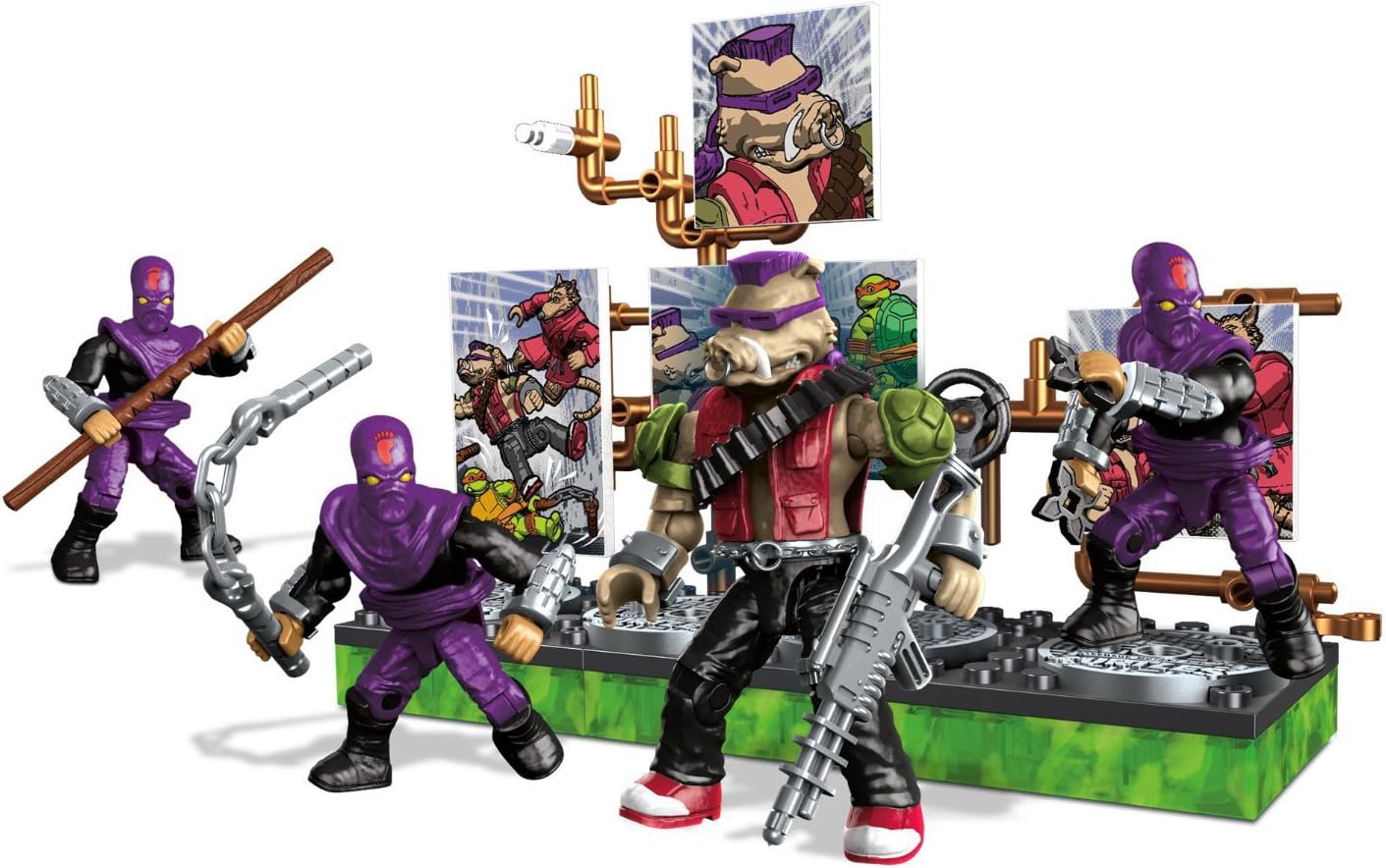 Mega Construx Teenage Mutant Ninja Turtles Collectors Bebop Villain Pack