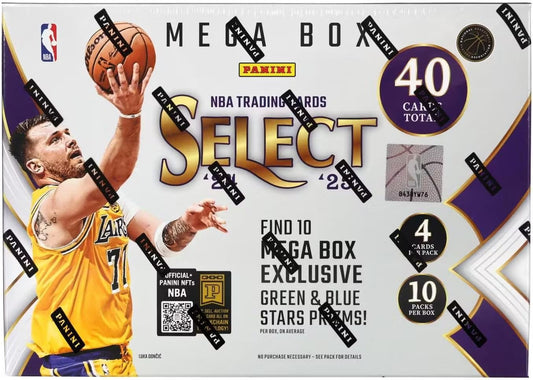 Panini 2024-25 Select Basketball Hobby Mega Trading Card Box (Green & Blue Stars Prizm)