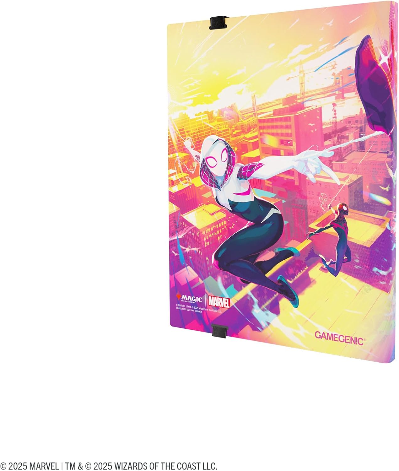 Gamegenic Magic: The Gathering Marvel's Spider-Man 18-POCKET ALBUM - Officially Licensed Card Binder Featuring Spider-Man & Spider-Gwen, Holds 360 Sleeved Cards, Side-Loading Pages & Elastic Strap