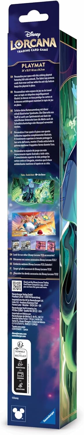 Ravensburger Disney Lorcana TCG Playmat Featuring Hades - Double Dealer | Protects Cards | Versatile Game, Desk, or Mouse Pad | Durable Non-Slip Surface | Suitable for Ages 8+