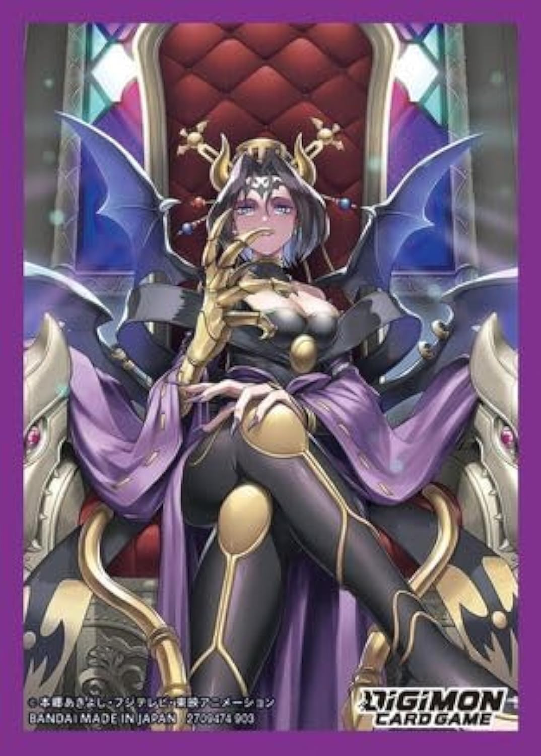 Digimon Card Game Official Sleeves - Digimon Lilithmon Card Sleeves 2024 (60-Pack)