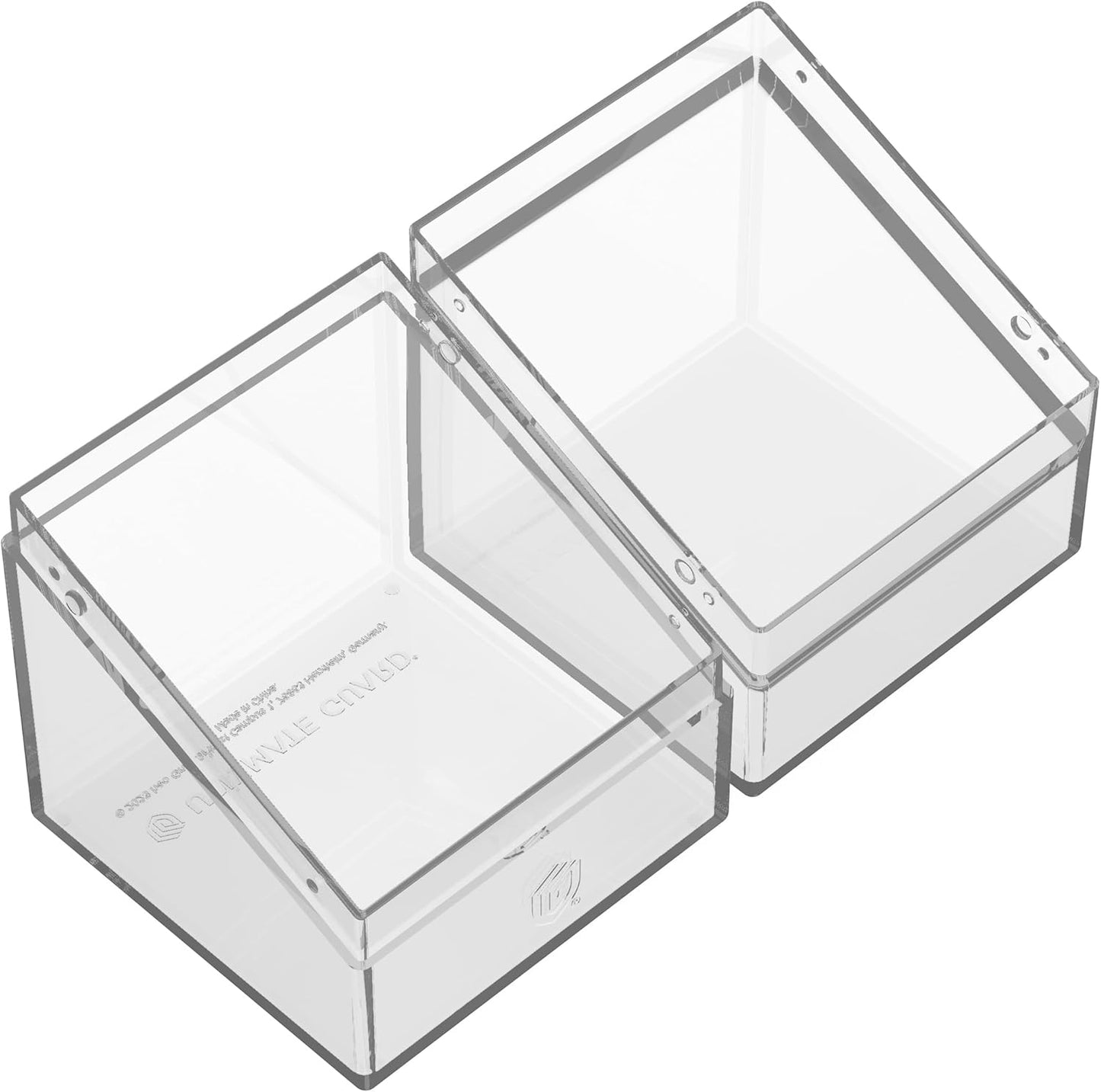Ultimate Guard Boulder 100+ Clear, Deck Case for 100 Double-Sleeved TCG Cards, Transparent, Secure & Durable Storage for Trading Card Games, Transparent